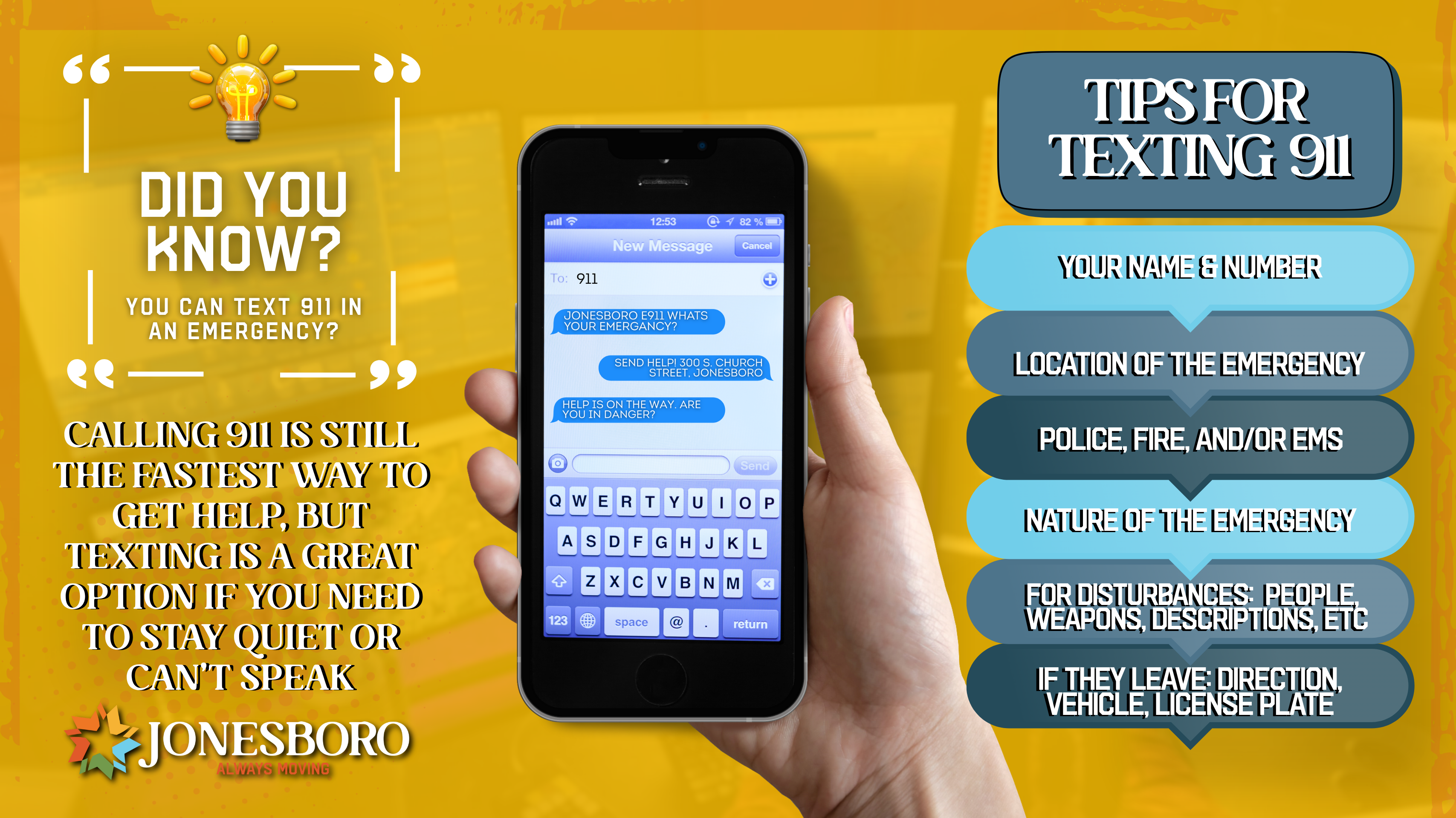 Tips for Texting 911