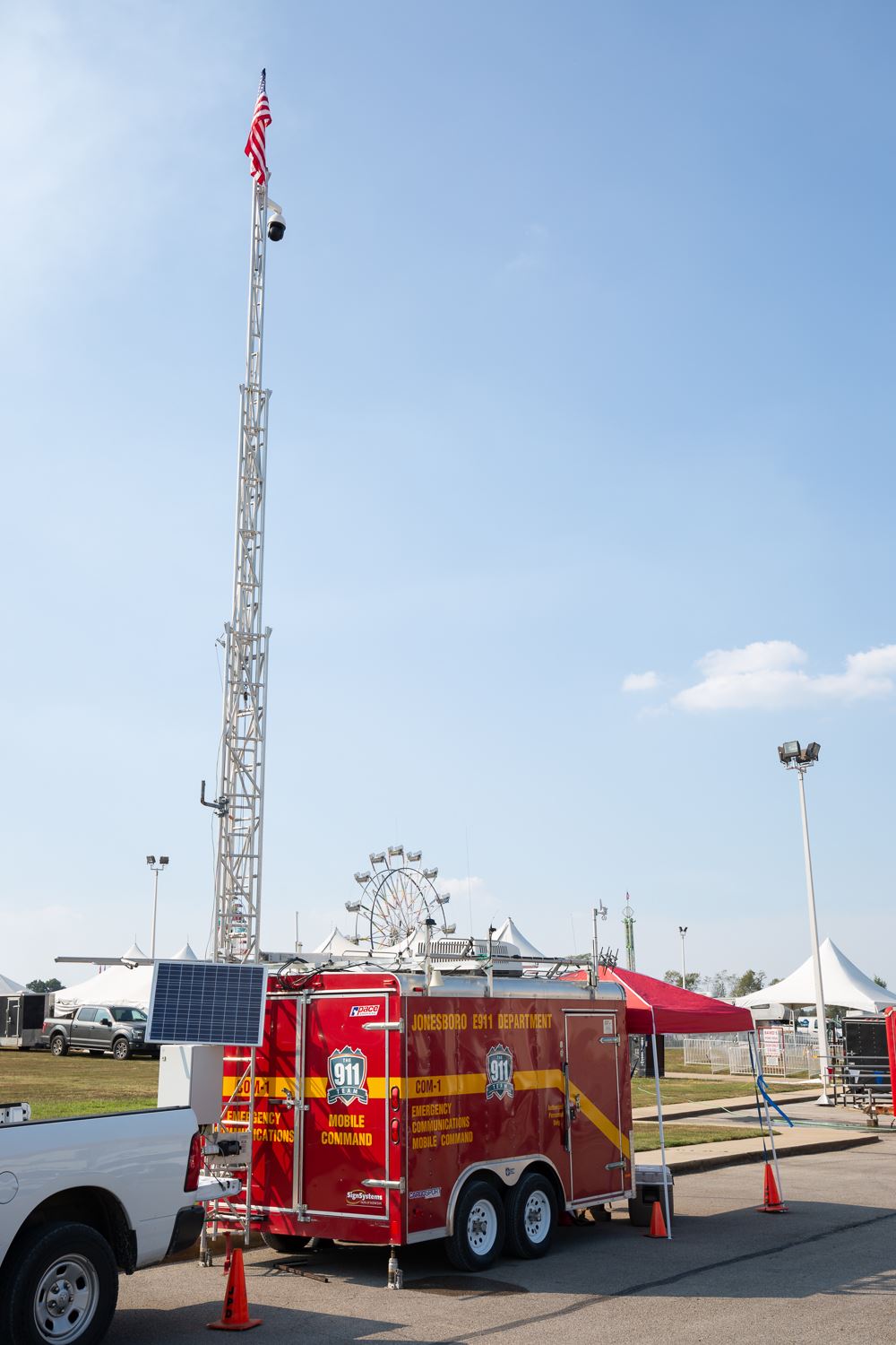 E-911 Mobile Command set up at the Northeast Arkansas District Fair.