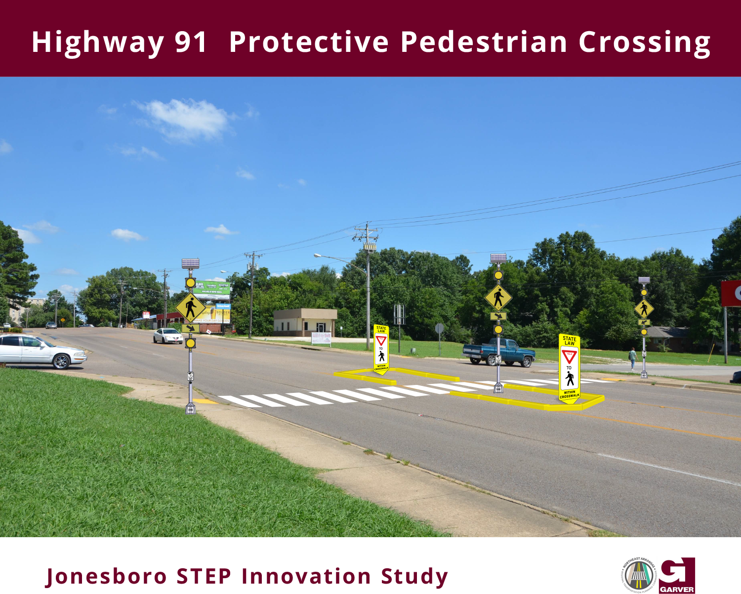 Hwy 91 Johnson Avenue and State Street STEP Pedestrian Improvements Plan for Temporary Crosswalk