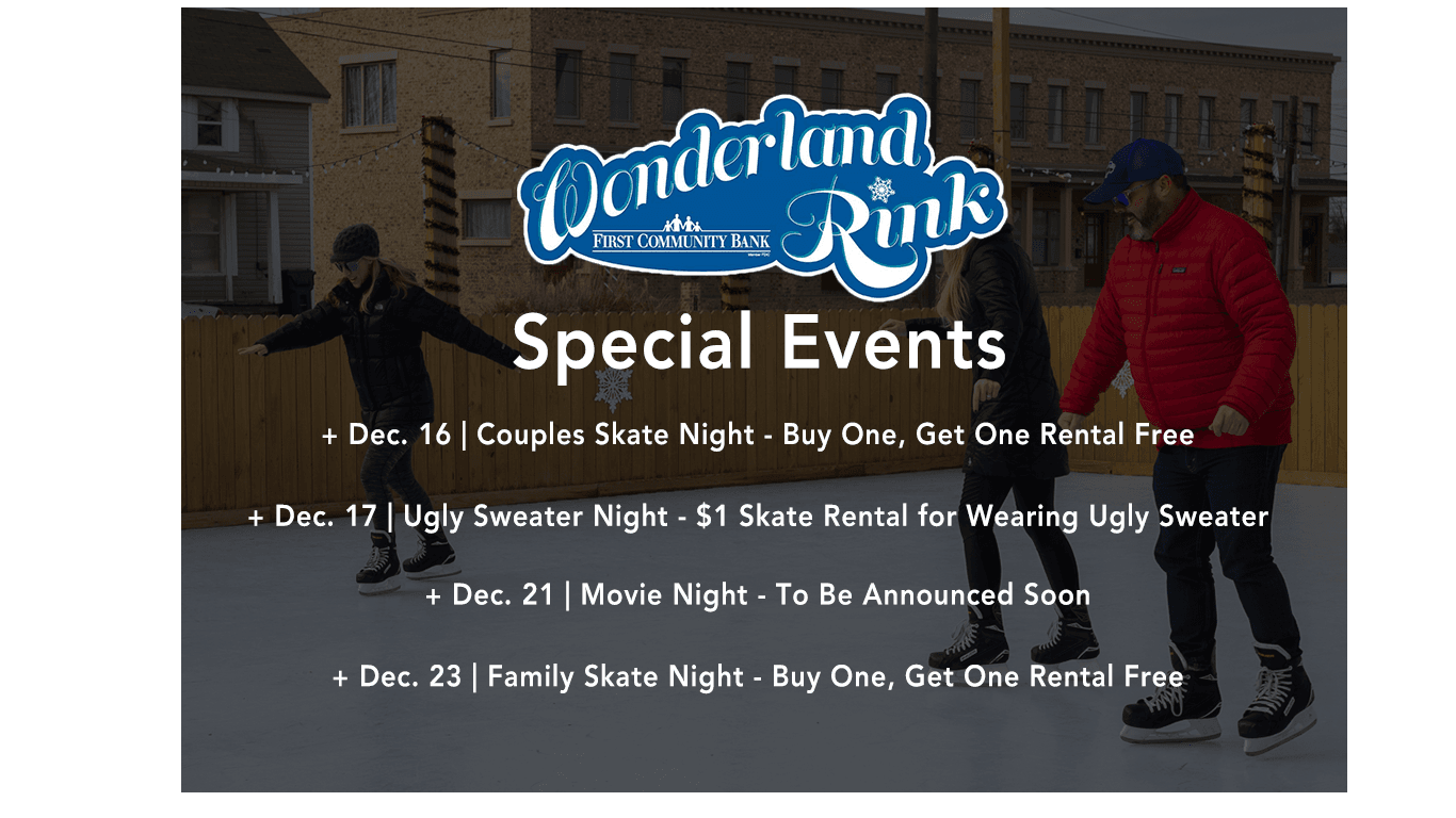 Wonderland Rink Special Events 2019