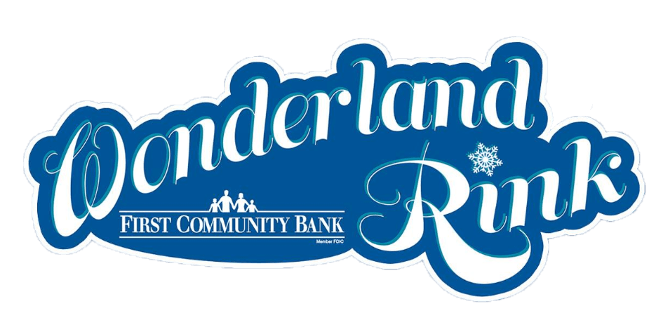 First Community Bank Wonderland Rink logo