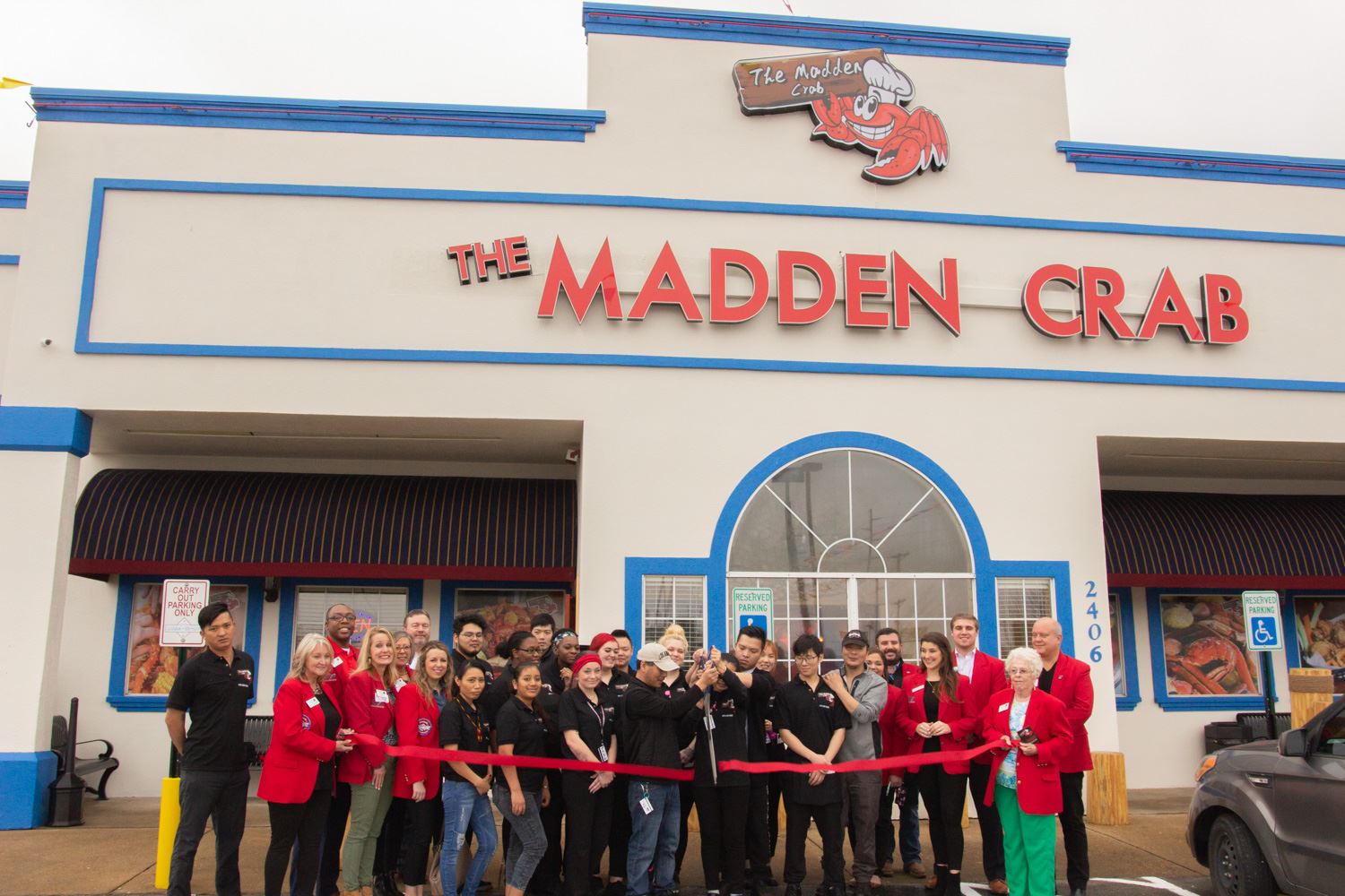 Madden Crab ribbon cutting, jonesboro arkansas