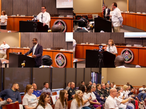 2020 census press conference collage, city of jonesboro