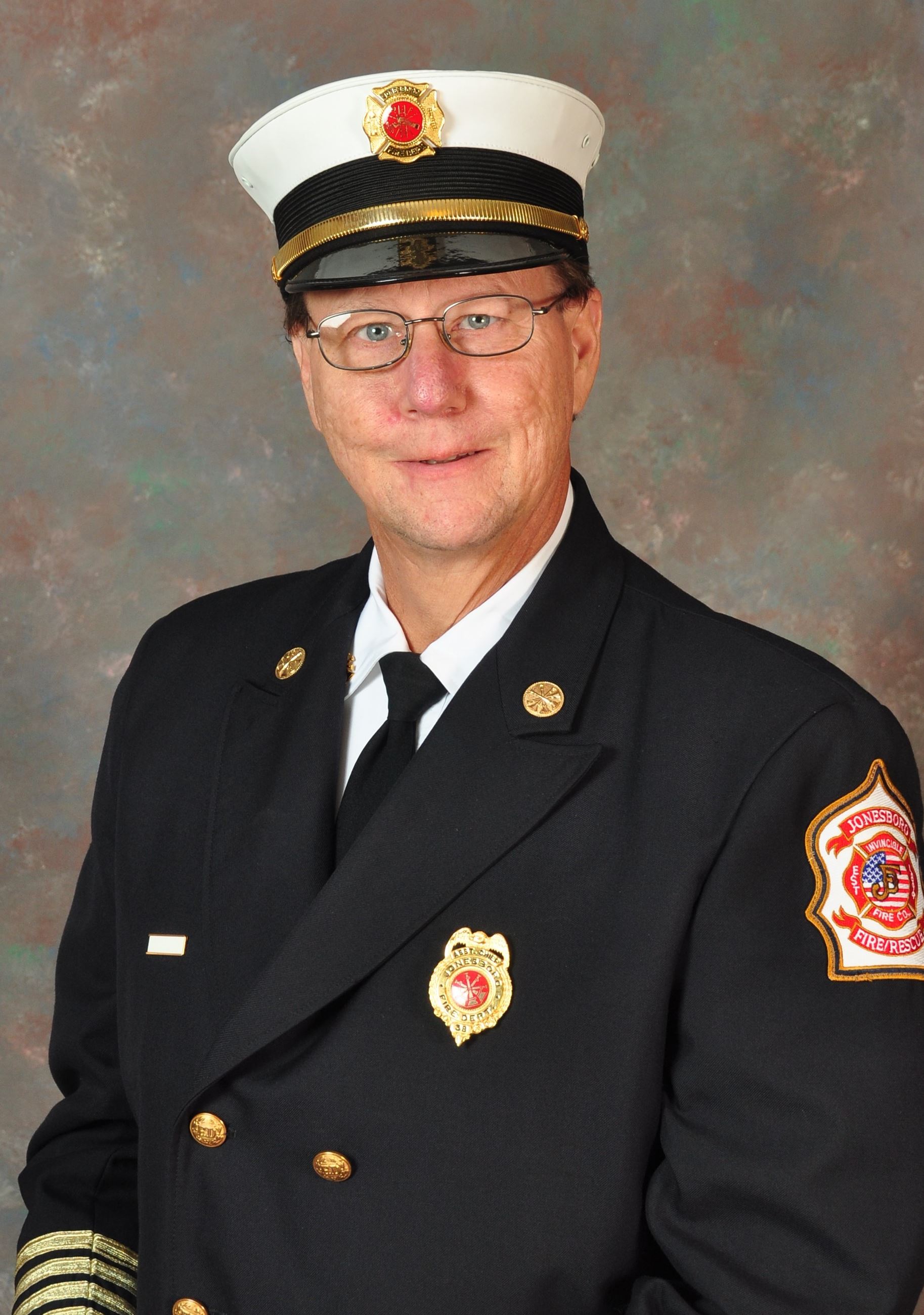 Alan Dunn in Fire Department dress uniform