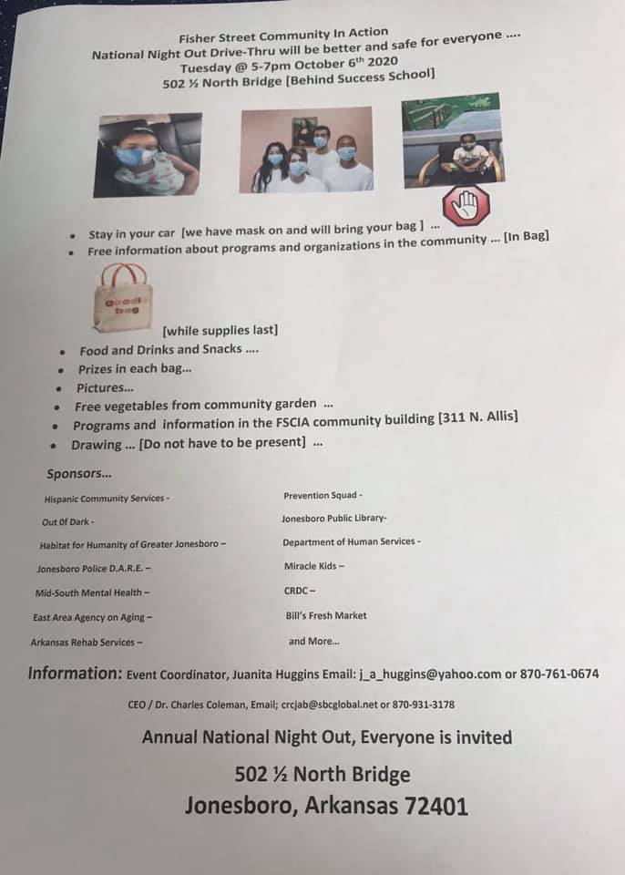 National Night Out 2020 Flyer