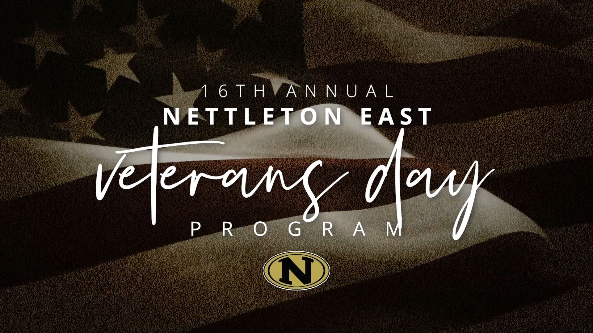 Nettleton EAST Veterans Day Program Promo Graphic
