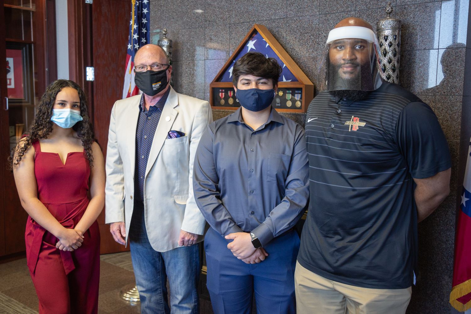 Iliana Mancilla, Mayor Copenhaver, James Mata, and Franklin Teague 