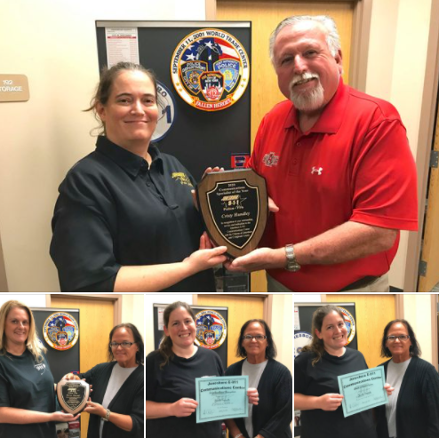 E911 award recipients with their awards