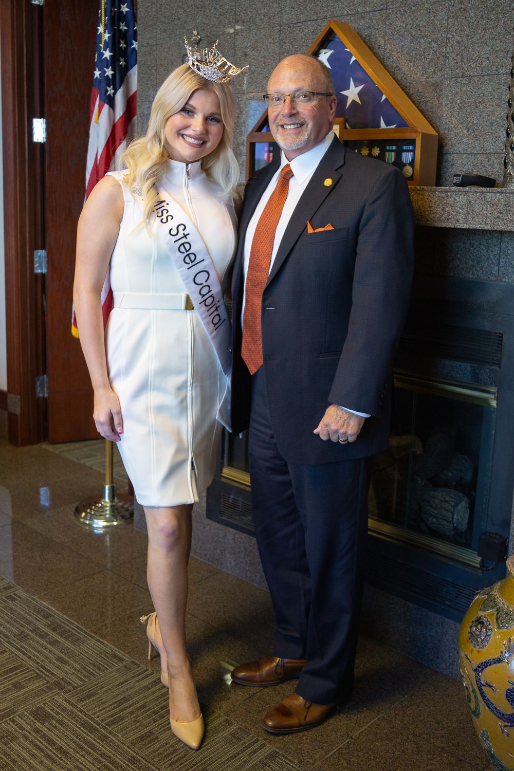 Miss Steel Capital Piper Stallings and Mayor Copenhaver