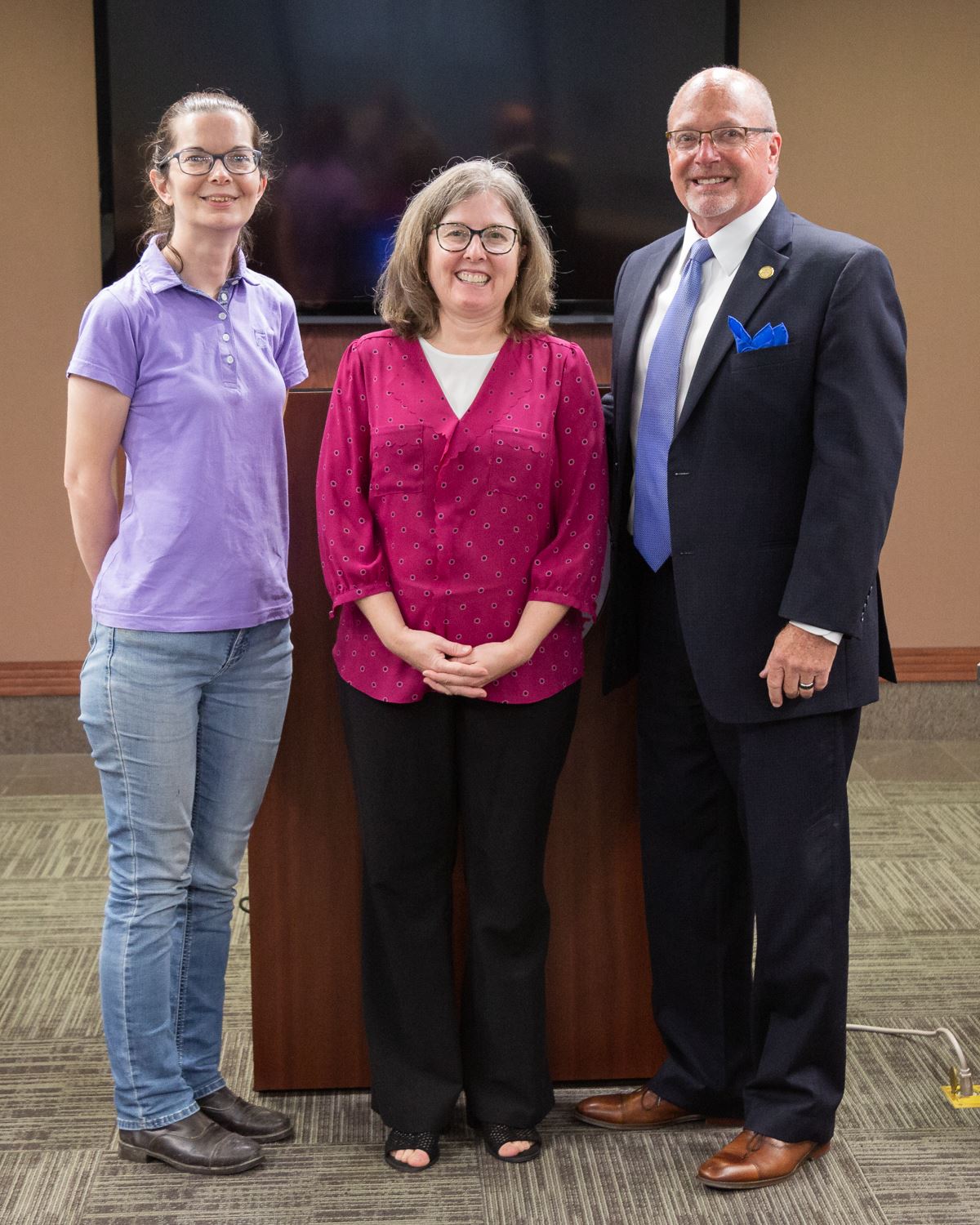 Mayor Copenhaver with Entomologists Dr. Tanja McKay and Laura Starkus