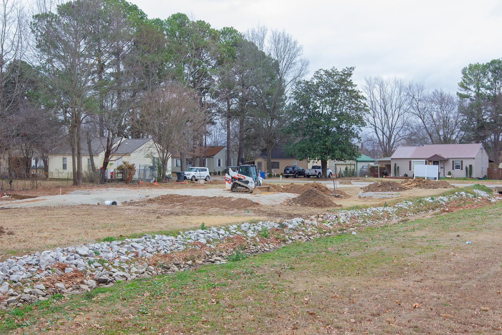 Bark Park construction photo